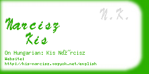 narcisz kis business card